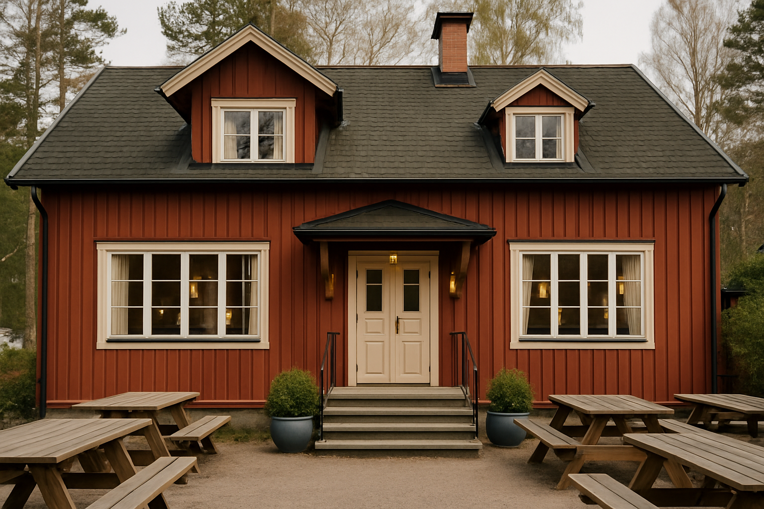 Illustration som representerar Sveriges bästa skärgårdsrestaurang