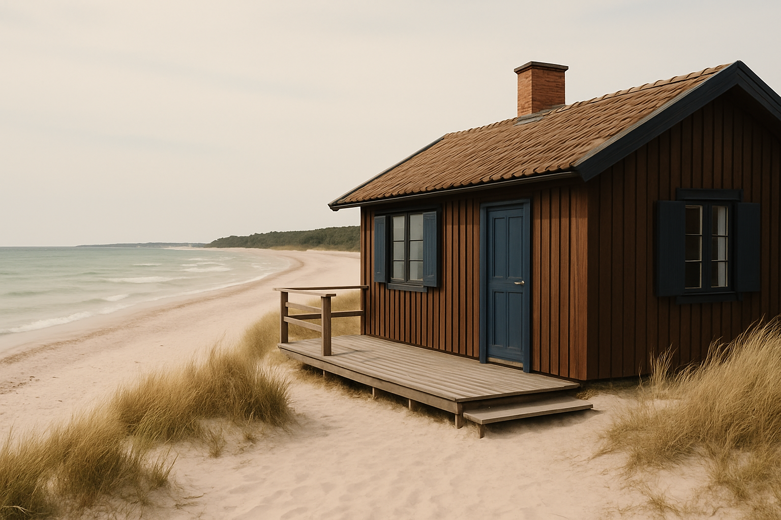 Illustration som representerar Sveriges bästa strand