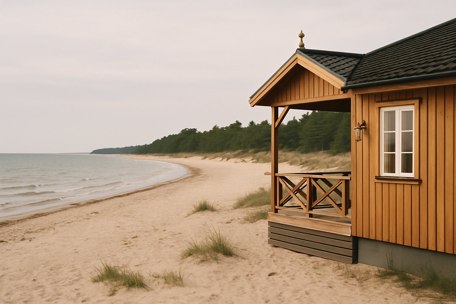 Illustration som representerar Sveriges bästa strand