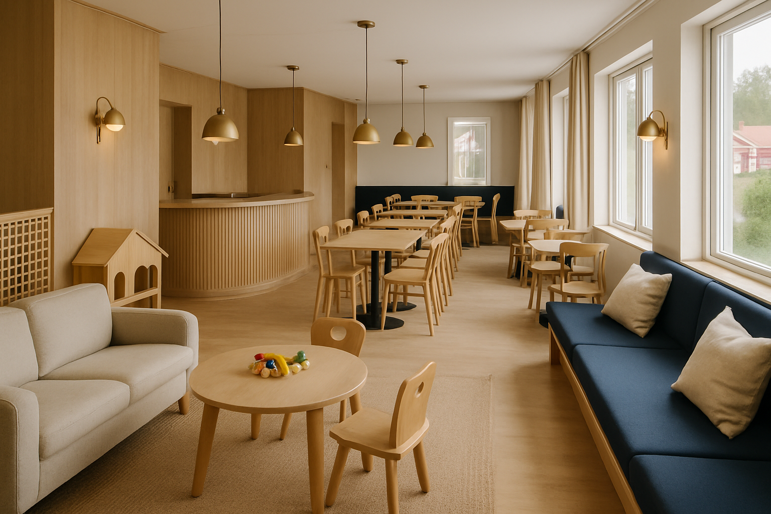 Illustration som representerar Sveriges bästa hotell för barnfamiljer