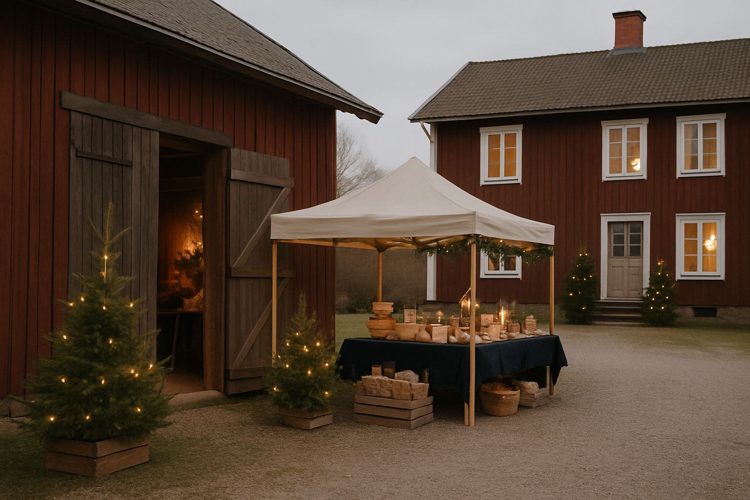 Illustration som representerar Sveriges bästa julmarknad