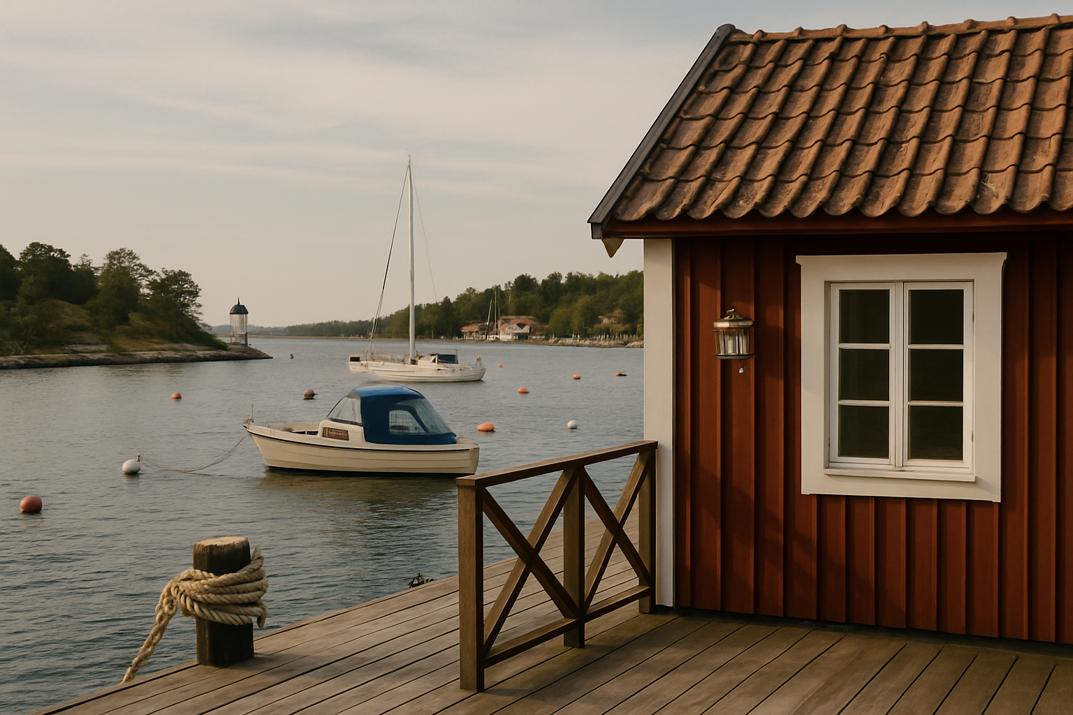 Illustration som representerar Sveriges bästa skärgårdsdestination