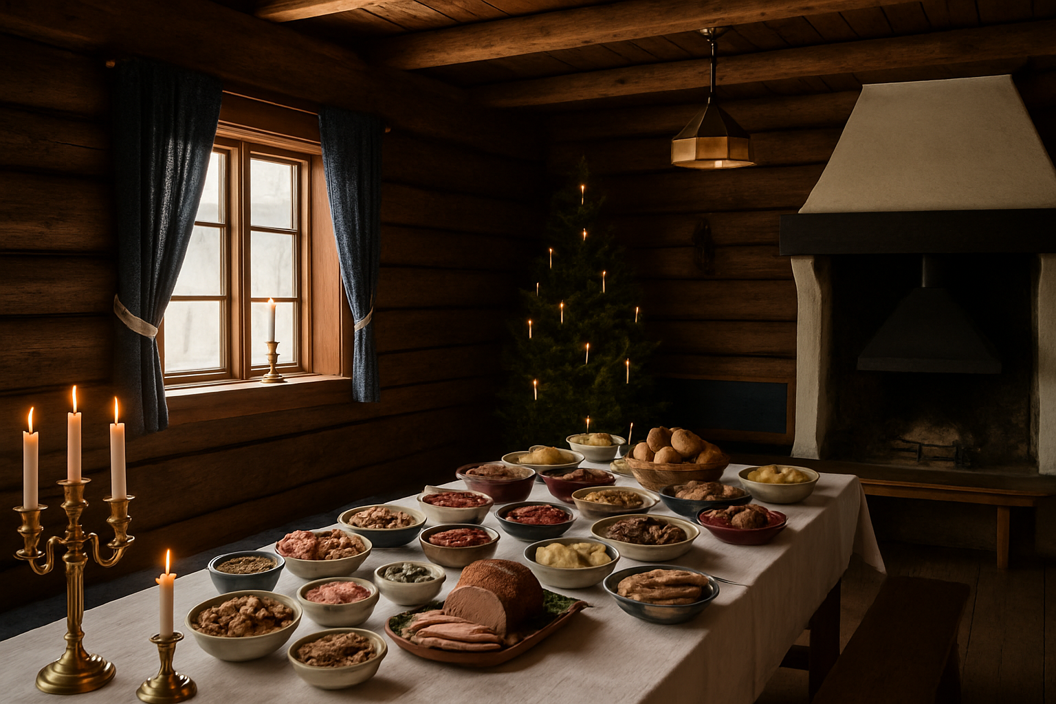 Illustration som representerar Sveriges bästa julbord