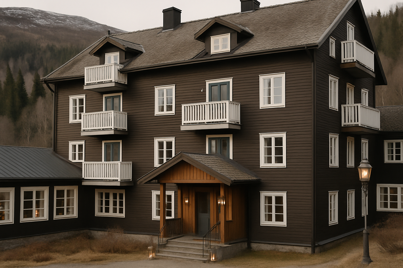 Illustration som representerar Sveriges bästa hotell i fjällen