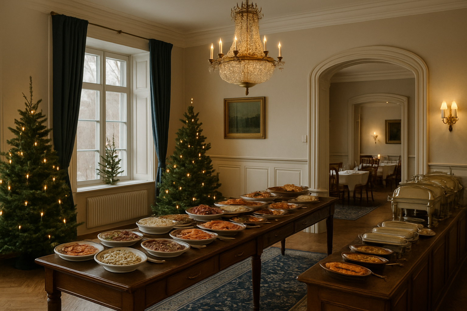 Illustration som representerar Sveriges bästa julbord