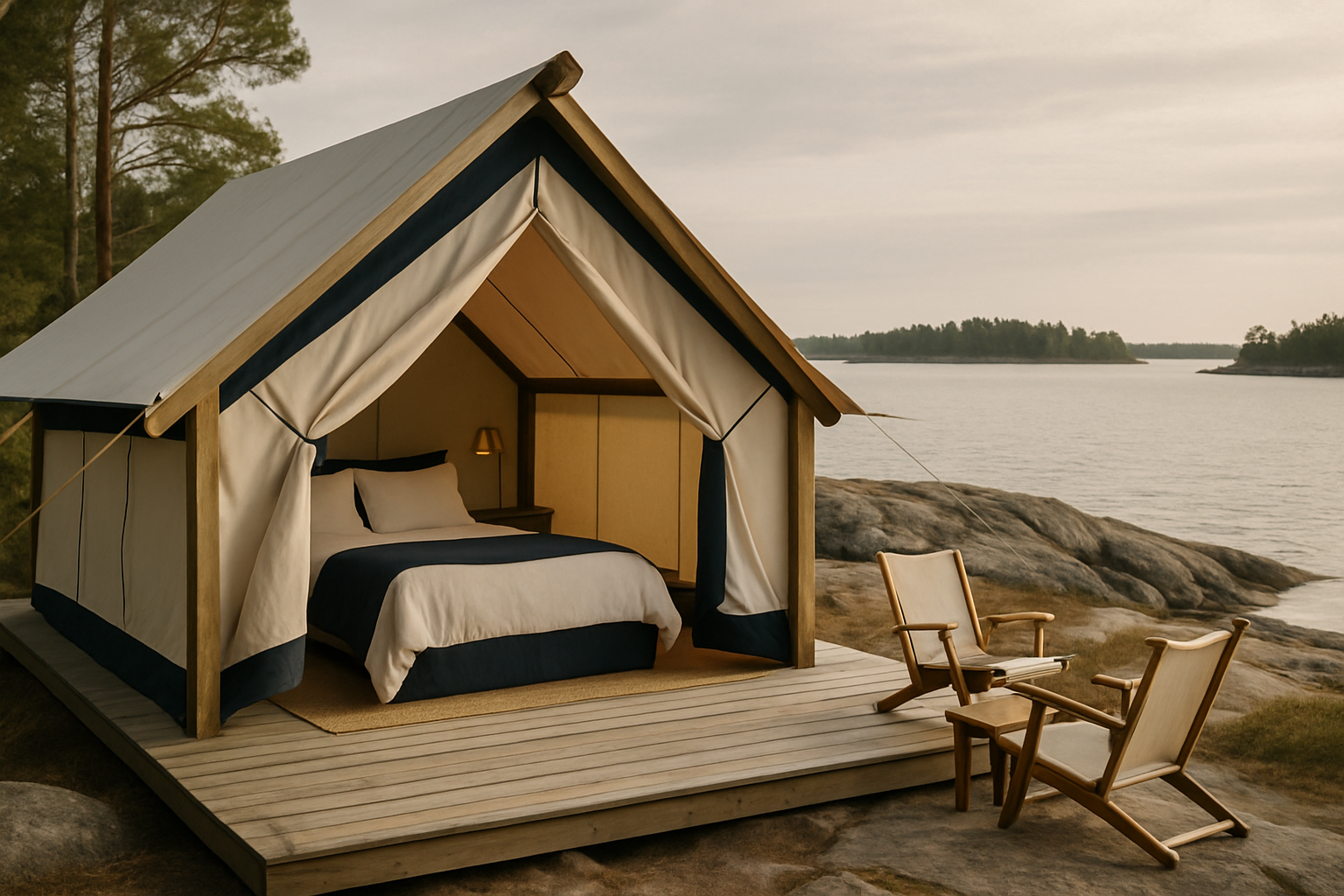 Illustration som representerar Sveriges bästa hotell vid havet